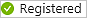 Icon of Registered status in the Azure portal for a resource provider