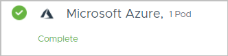 Horizon Cloud on Microsoft Azure: Getting Started page's row showing that the first pod is added completely Horizon Cloud on Microsoft Azure: Getting Started page's row showing that the first pod is added completely