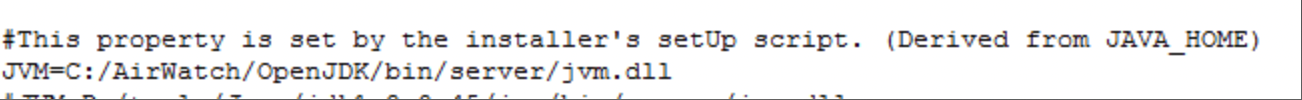 Si vous utilisez Intelligence Connector basé sur OpenJDK 11, vous verrez OpenJDK dans le chemin d'accès au fichier.