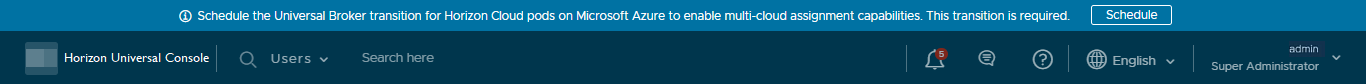 Bannière de notification pour planifier la transition du broker. Bannière de notification pour planifier la transition du broker.