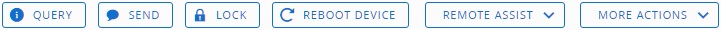 Device List View Action Button Cluster