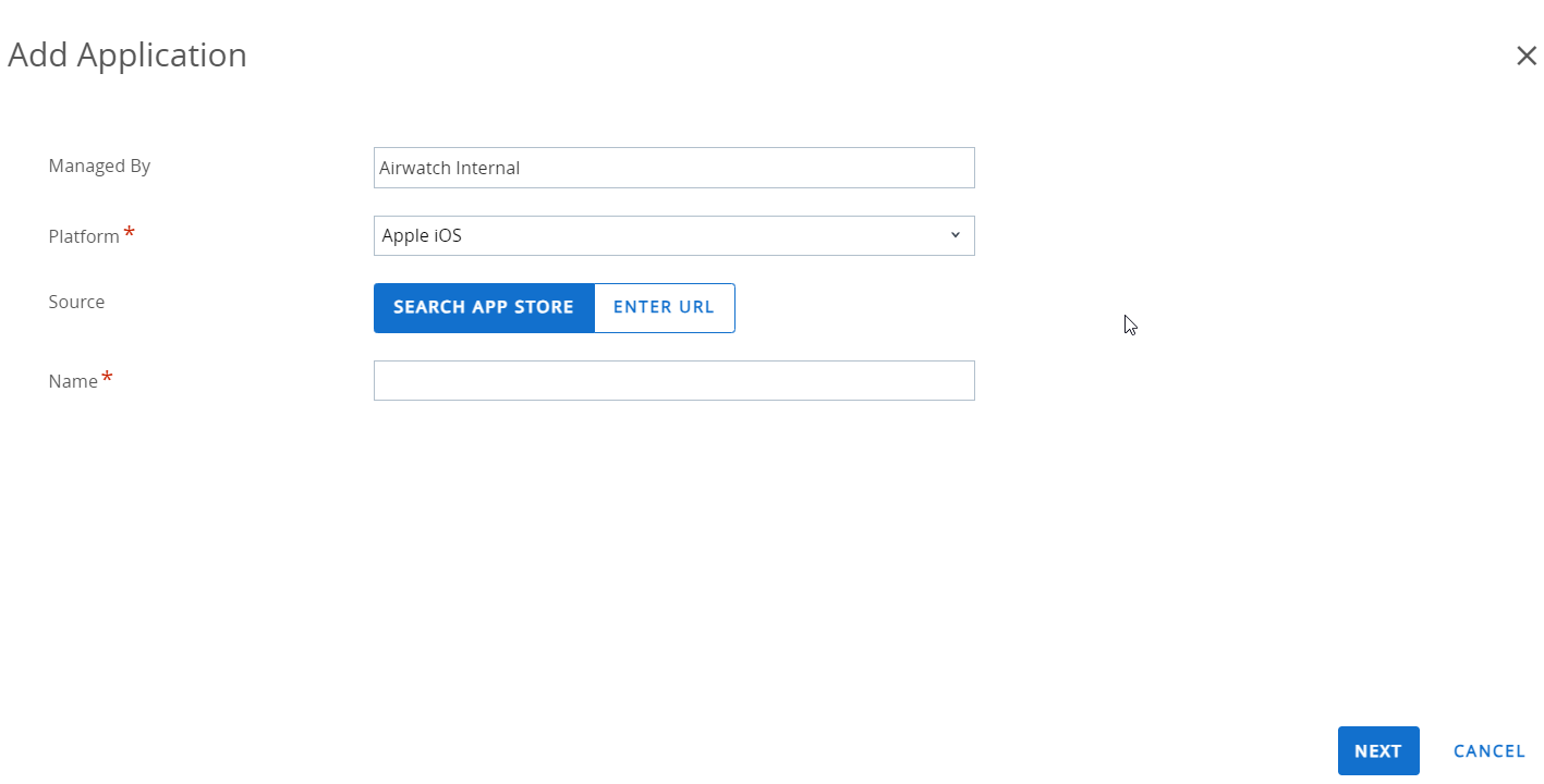 Add Application Settings page