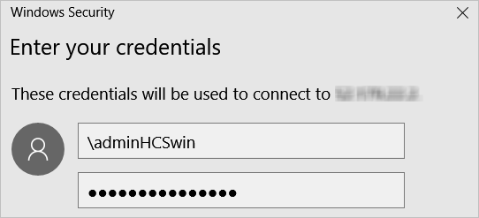 Windows RDP ログイン画面