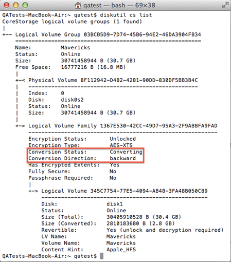 Terminal showing conversion status and conversion direction. Terminal showing conversion status and conversion direction.