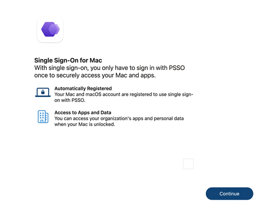 Single Sign On page Single Sign On page