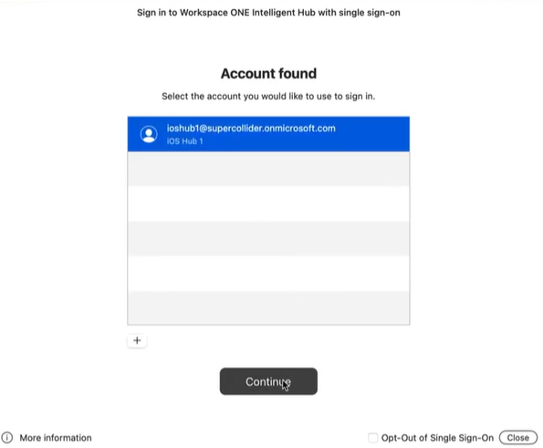 Sign into Hub