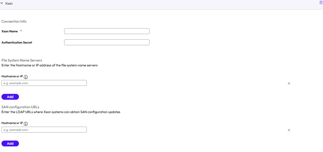 The Xsan payload page