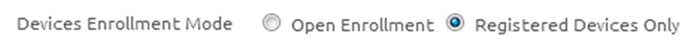 Essa captura de tela parcial exibe as configurações de inscrição encontradas em configurações do sistema, dispositivos e usuários, geral, inscrição