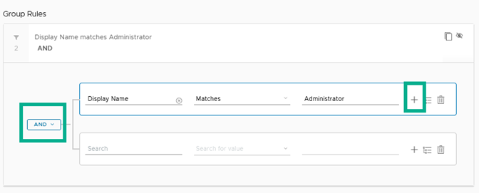 Add another rule for Workspace ONE User Groups
