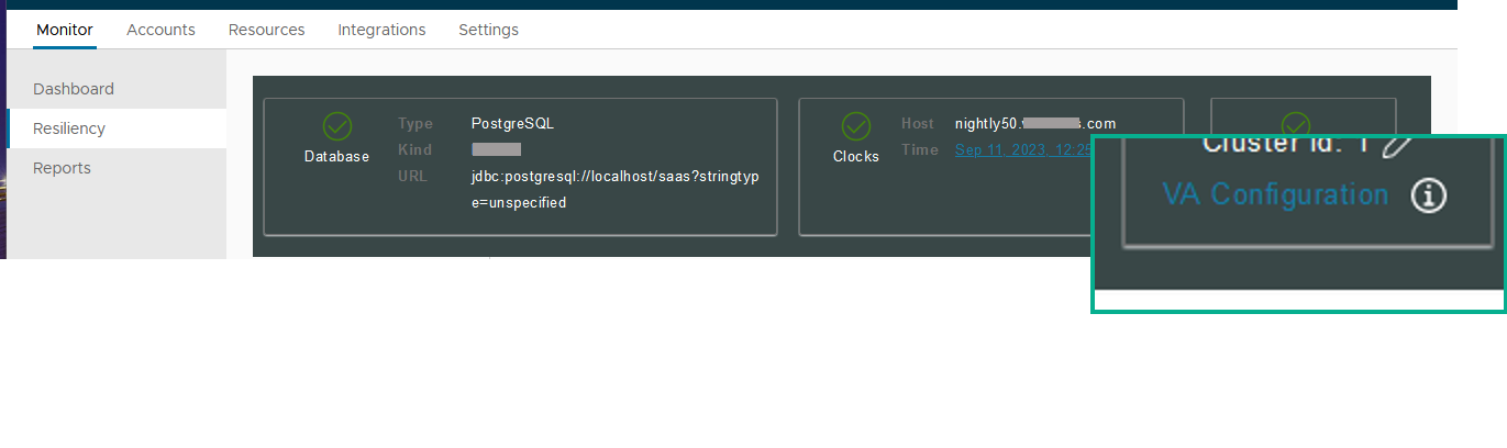 Access VA configure UI selection Access VA configure UI selection