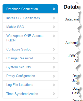 Access VA configue menu Access VA configue menu