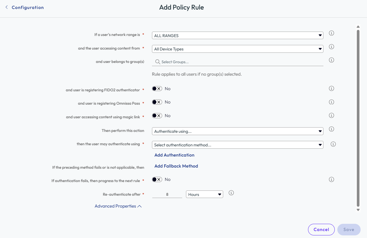Add Policy Rule