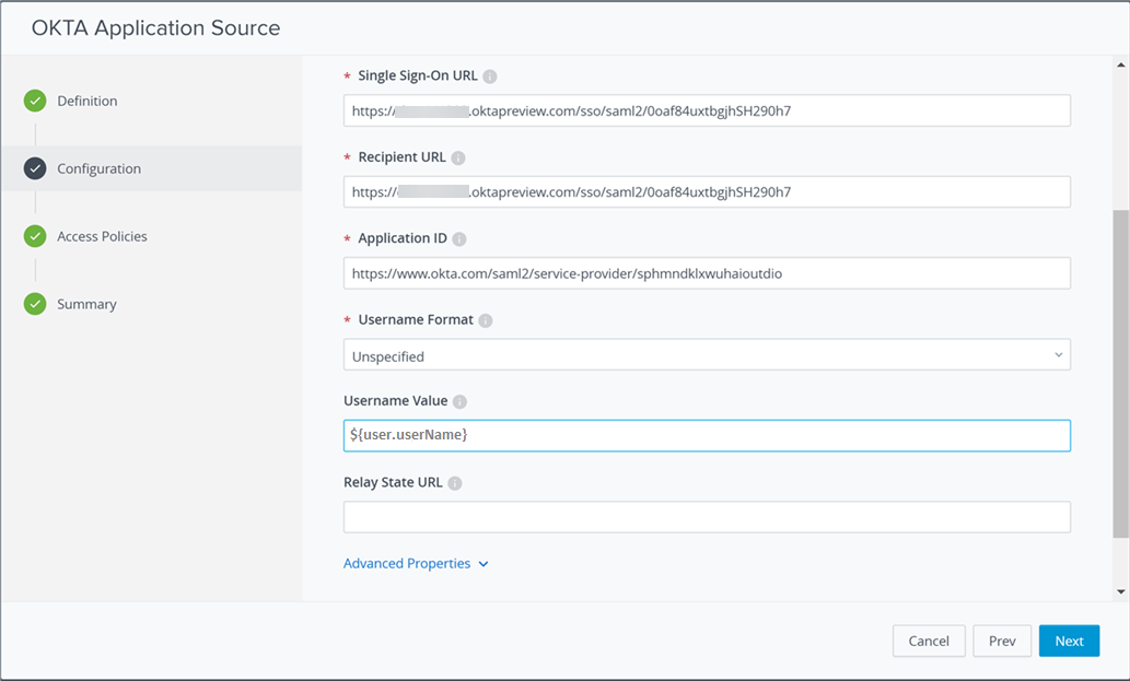 add okta app source add okta app source