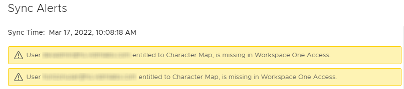 sync alerts