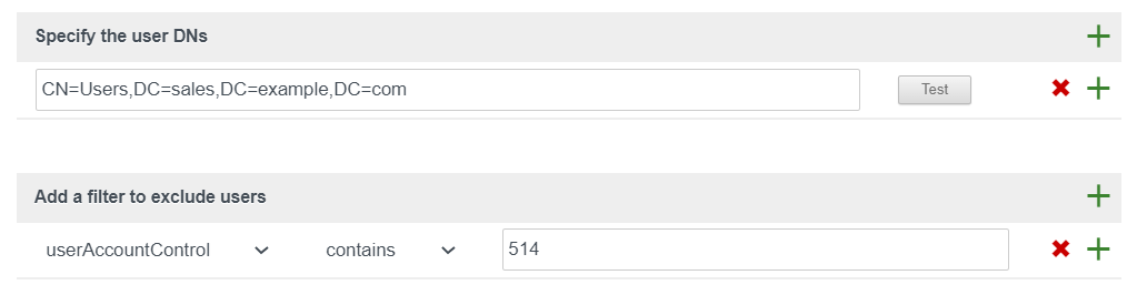 Add an exclusion filter in the Add a filter to exclude users section. Add an exclusion filter in the Add a filter to exclude users section.