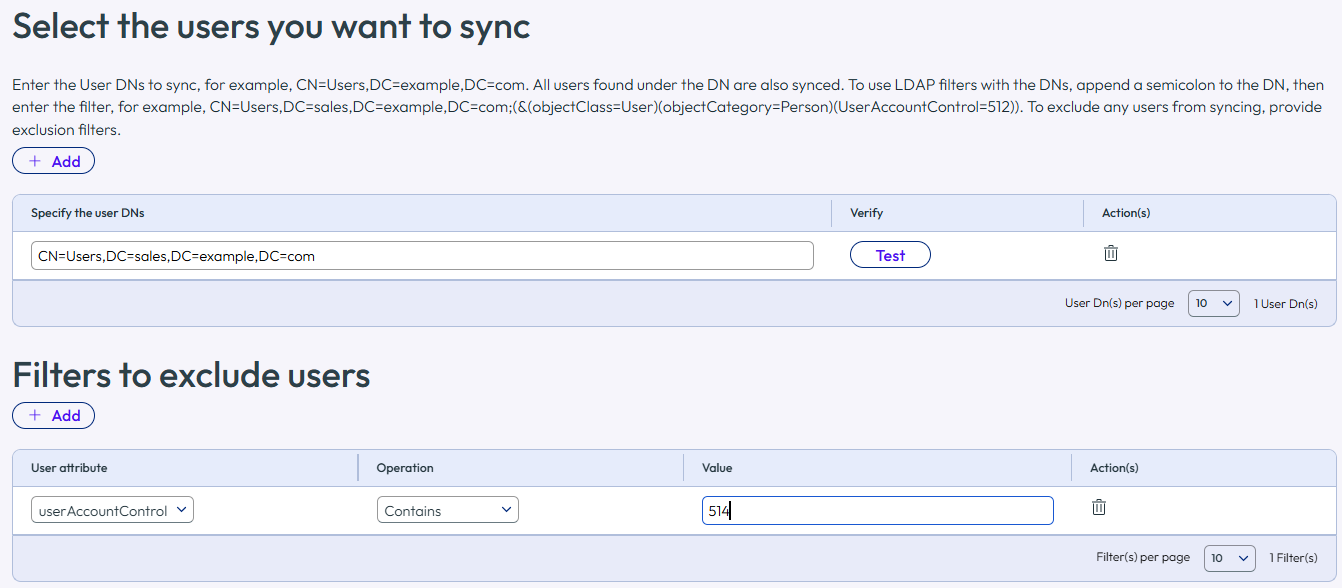 userAccountControl contains 514. userAccountControl contains 514.