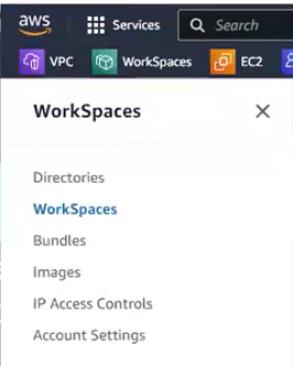 Amazon WorkSpaces UI 示例
